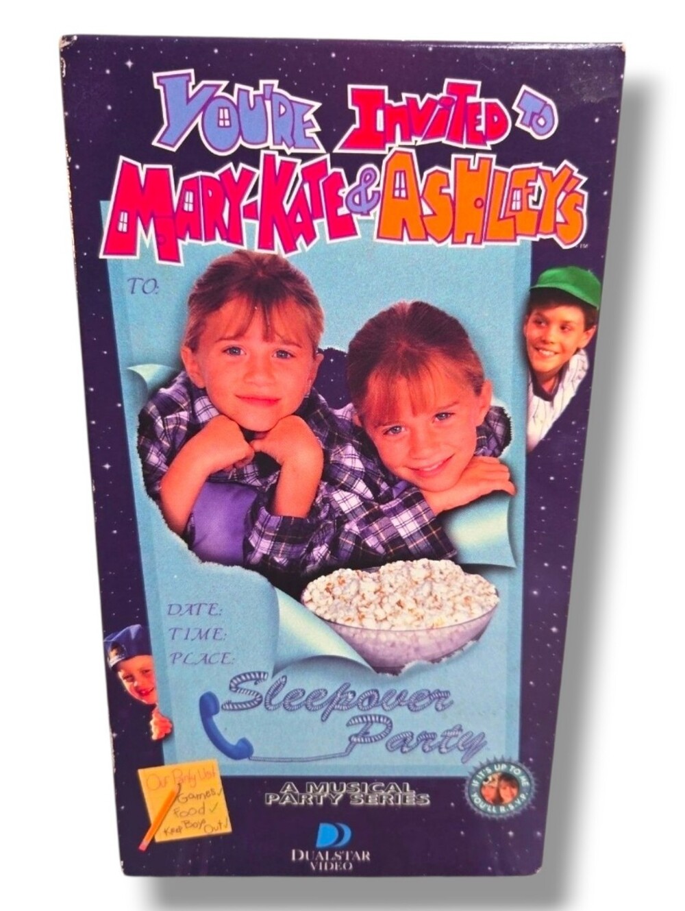 Mary-Kate & Ashley's Sleepover Party VHS 1995